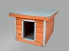 [M-HXL-LT] Cușcă izolată pentru câini Thermo Madera cu acoperiș plat mărimea XL (102x68x55cm)