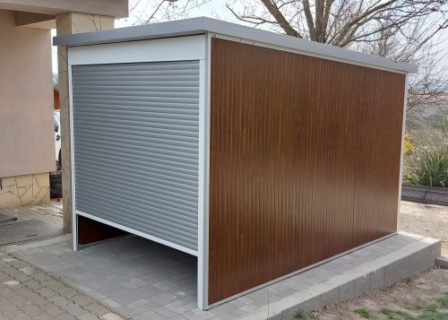 Woody 2*3m storage warehouse with electronic garage door